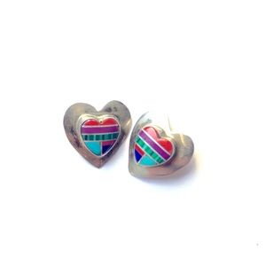 Sterling Silver Heart Earrings